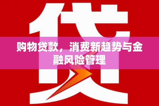 吴桥购物贷款，消费新趋势与金融风险管理