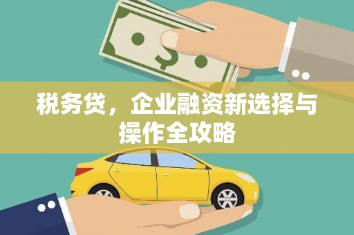 吴桥税务贷，企业融资新选择与操作全攻略