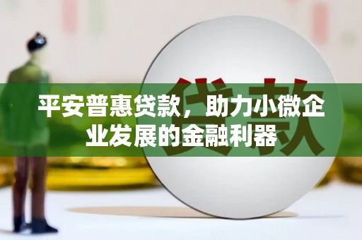 吴桥平安普惠贷款，助力小微企业发展的金融利器
