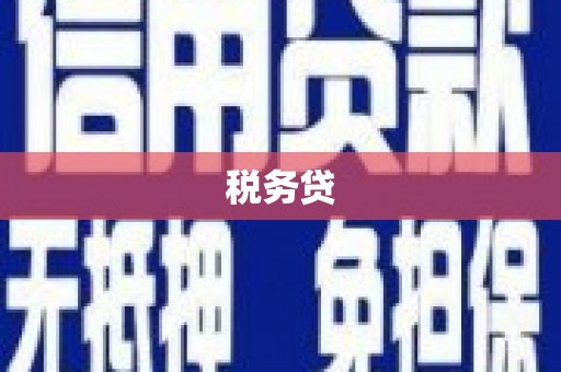 吴桥税务贷