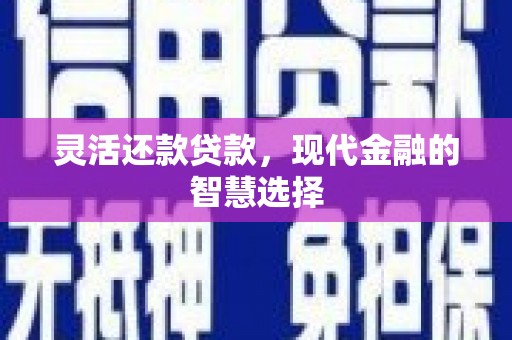 吴桥灵活还款贷款，现代金融的智慧选择