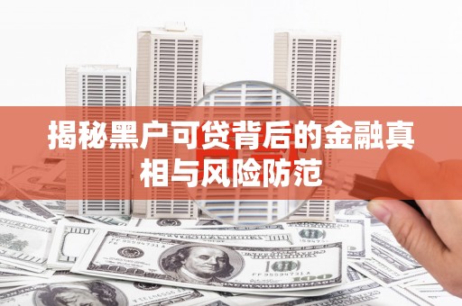 吴桥揭秘黑户可贷背后的金融真相与风险防范