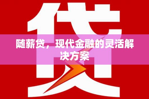 吴桥随薪贷，现代金融的灵活解决方案