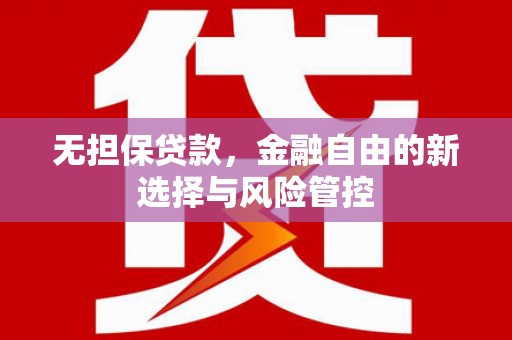 吴桥无担保贷款，金融自由的新选择与风险管控