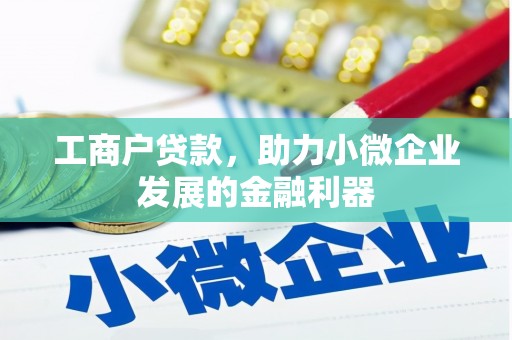 吴桥工商户贷款，助力小微企业发展的金融利器