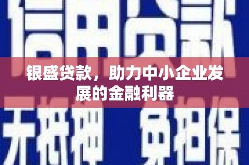 吴桥银盛贷款，助力中小企业发展的金融利器