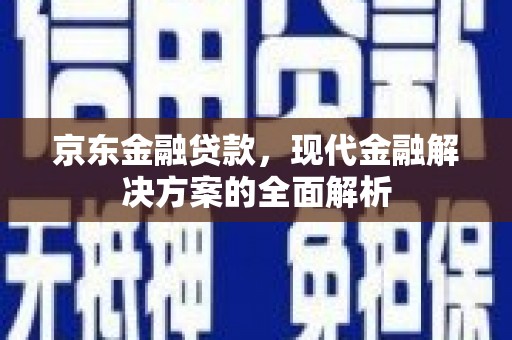吴桥京东金融贷款，现代金融解决方案的全面解析