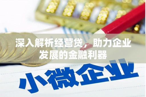 吴桥深入解析经营贷，助力企业发展的金融利器
