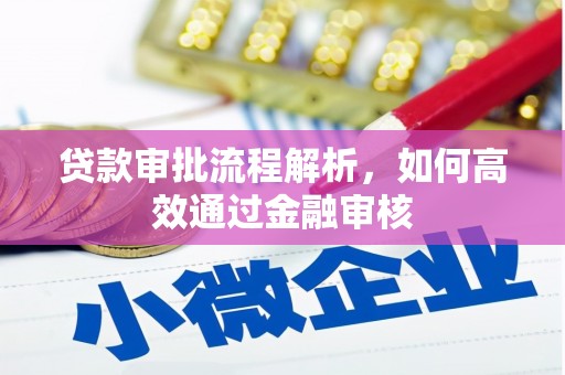 吴桥贷款审批流程解析，如何高效通过金融审核