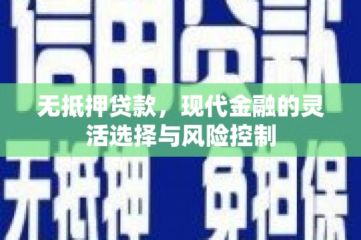 吴桥无抵押贷款，现代金融的灵活选择与风险控制