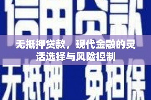 吴桥无抵押贷款，现代金融的灵活选择与风险控制