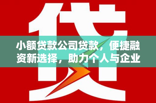 吴桥小额贷款公司贷款，便捷融资新选择，助力个人与企业成长