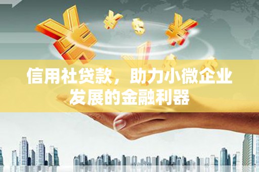 吴桥信用社贷款，助力小微企业发展的金融利器