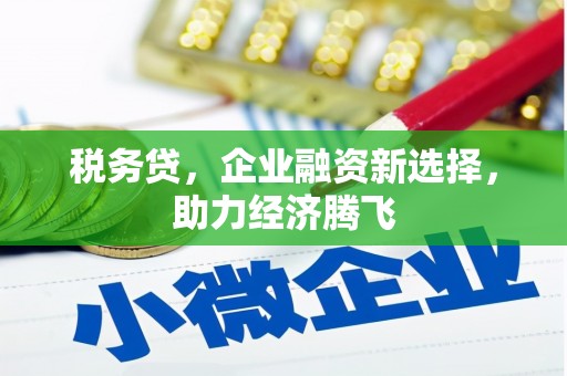 吴桥税务贷，企业融资新选择，助力经济腾飞