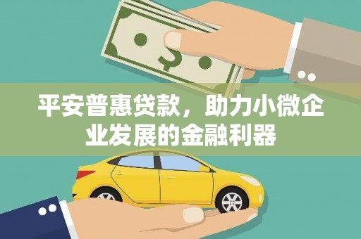 吴桥平安普惠贷款，助力小微企业发展的金融利器