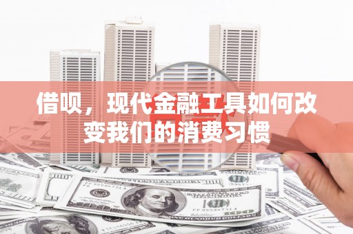 吴桥借呗，现代金融工具如何改变我们的消费习惯