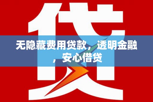 吴桥无隐藏费用贷款，透明金融，安心借贷