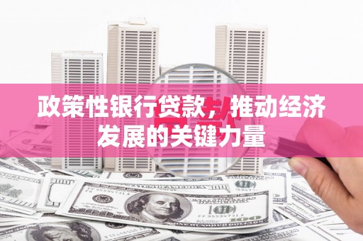 吴桥政策性银行贷款，推动经济发展的关键力量