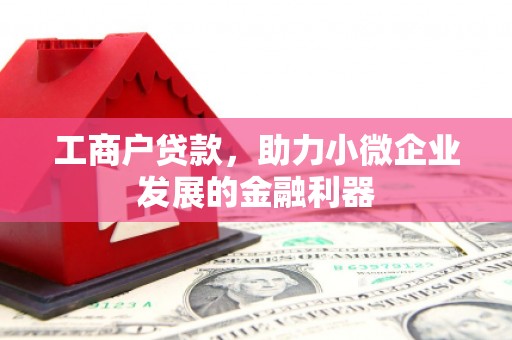 吴桥工商户贷款，助力小微企业发展的金融利器