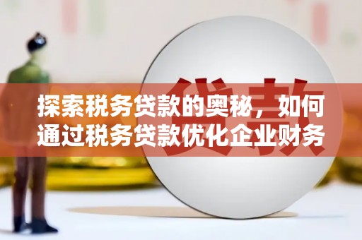 吴桥探索税务贷款的奥秘，如何通过税务贷款优化企业财务