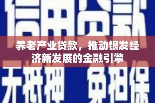 吴桥养老产业贷款，推动银发经济新发展的金融引擎