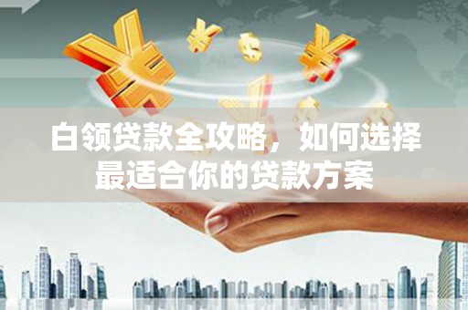 吴桥白领贷款全攻略，如何选择最适合你的贷款方案
